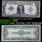 1923 $1 large size Blue Seal Silver Certificate, Fr-238 Signatures of Woods & White Grades vf+