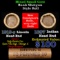 Mixed small cents 1c orig shotgun roll, 1919-s Wheat Cent, 1897 Indian Cent other end, Brinks Wrappe