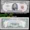 1963 $5 RedSeal United States Note Grades vf+
