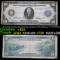 1914 $10 Large Size Blue Seal Federal Reserve Note (Chicago, IL 7-G) FR-930 Grades vf+