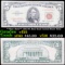 **Star Note** 1963 $5 Red Seal United State Note Grades vf+