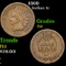 1860 Indian Cent 1c Grades f, fine