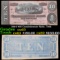 1864 $10 Confederate Note, T-68 Grades Select CU