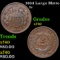 1864 Large Motto Two Cent Piece 2c Grades xf