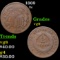 1869 Two Cent Piece 2c Grades vg, very good