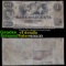 December 8, 1854 $1 Confederate States Bank of Augusta GA Obsolete Currency Note Grades vf details