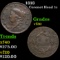 1818 Coronet Head Large Cent 1c Grades vf++