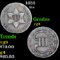 1852 Three Cent Silver 3cs Grades vg, very good