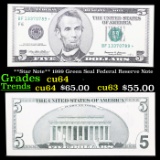 **Star Note** 1999 Green Seal Federal Reserve Note Grades Choice CU