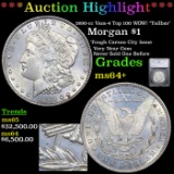 ***Auction Highlight*** 1890-cc Morgan Dollar Vam-4 Top 100 WOW! 'Tailbar' $1 Graded ms64+ By SEGS (