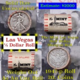 ***Auction Highlight*** Old Casino 50c Roll $10 Halves Las Vegas Casino The Mint P Barber & 1947 Wal