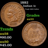 1882 Indian Cent 1c Grades Select AU