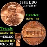 1984 DDO Lincoln Cent 1c Grades GEM++ RD