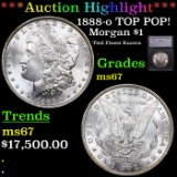 ***Auction Highlight*** 1888-o Morgan Dollar TOP POP! $1 Graded ms67 By SEGS (fc)