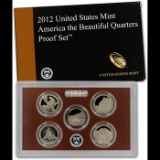 2011 United States America The Beautiful Quarters Proof Set 5 Coins