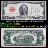 1928G $2 Red Seal United States Note Grades Select 62