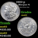 1902-p Morgan Dollar $1 Grades Select Unc