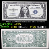 **Star Note** 1957B $1 Blue Seal Silver Certificate Grades vf+