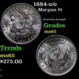 1884-o/o Morgan Dollar $1 Grades GEM Unc