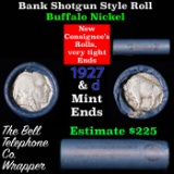 Buffalo Nickel Shotgun Roll in Old Bank Style 'Bell Telephone'  Wrapper 1927 &d Mint Ends Grades