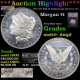 ***Auction Highlight*** 1878 7/8tf Morgan Dollar VAM 43, Doubled Legs, Hot 50 I-5, R-5 $1 Graded ms6