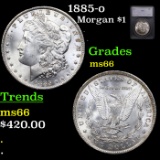 1885-o Morgan Dollar $1 Graded ms66 By SEGS