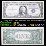 **Star Note** 1957A $1 Blue Seal Silver Certificate Grades xf+