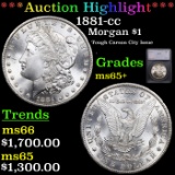 ***Auction Highlight*** 1881-cc Morgan Dollar $1 Graded ms65+ BY SEGS (fc)