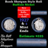 Buffalo Nickel Shotgun Roll in Old Bank Style 'Bell Telephone'  Wrapper 1927 &s Mint Ends Grades