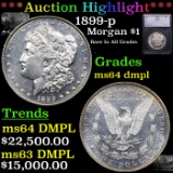 ***Auction Highlight*** 1899-p Morgan Dollar $1 Graded ms64 dmpl BY SEGS (fc)
