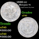 1890-cc Morgan Dollar $1 Grades xf