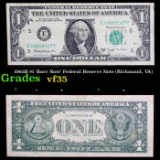 1963B $1 'Barr Note' Federal Reserve Note (Richmond, VA) Grades vf++