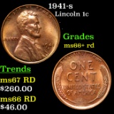 1941-s Lincoln Cent 1c Grades GEM++ RD