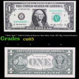 **Star Note** 2006 $1 Federal Reserve Note (New York, NY) Sig. Cabral/Paulson Grades Gem CU