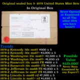 Original sealed Box of 5x 1978 United States Mint Set's