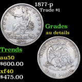 1877-p Trade Dollar $1 Grades AU Details