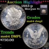 ***Auction Highlight*** 1883-p Morgan Dollar $1 Graded ms64 dmpl BY SEGS (fc)