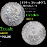 1897-s Morgan Dollar Semi-PL $1 Grades Choice AU/BU Slider