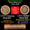 Mixed small cents 1c orig shotgun roll, 1919-S Wheat Cent, 1892 Indian Cent other end, Brinks Wrappe
