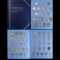Virtually Complete! Jefferson Nickel 5c Whitman Album, 1938-1961. 65 Coins Including Full Silver War