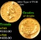 1854 Type 2 Gold Dollar TY-III $1 Grades xf details