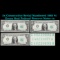 3x Consecutive Serial Numbered 1963 $1 Green Seal Federal Reserve Notes Grades cu