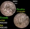 1851 Three Cent Silver 3cs Grades vf details