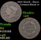 1835 Small , Stars Coronet Head Large Cent 1c Grades vg+