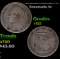 1874 Venezuela 5 Centavos Silver Y-12.1 Grades vf+