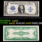 1923 $1 Large Size Blue Seal Silver Certificate, Signatures of Woods & White FR-238 Grades Select AU