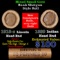 Mixed small cents 1c orig shotgun roll, 1918-S Wheat Cent, 1889 Indian Cent other end, Brinks Wrappe