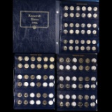 Partial Roosevelt Dime Whitman Book, 1946-1998. 96 Coins