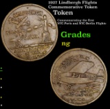 1927 Lindbergh Flights Commemorative Token Grades ng