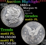 ***Auction Highlight*** 1883-s Morgan Dollar $1 Graded ms62+ PL By SEGS (fc)